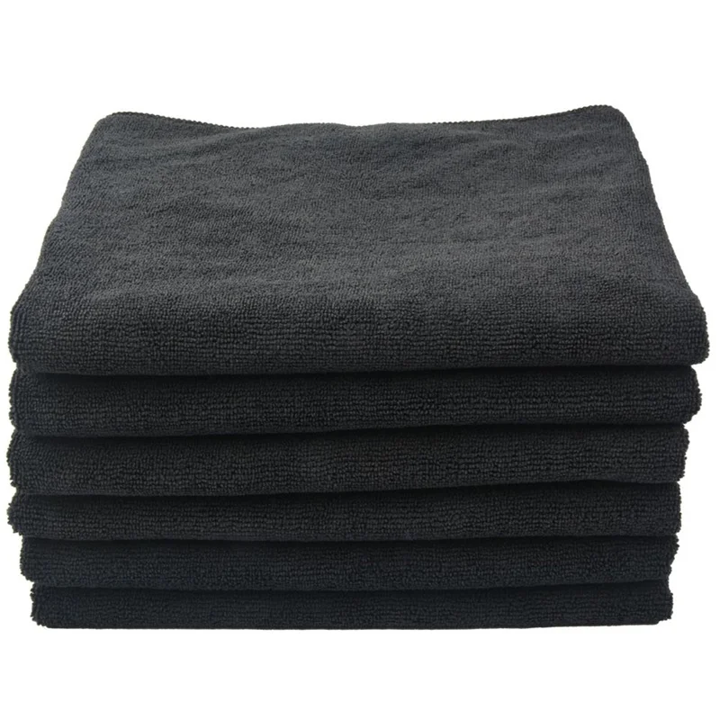 Black Microfiber Towel for Kitchen, Microfiber Towel for Car, Microfiber Towel