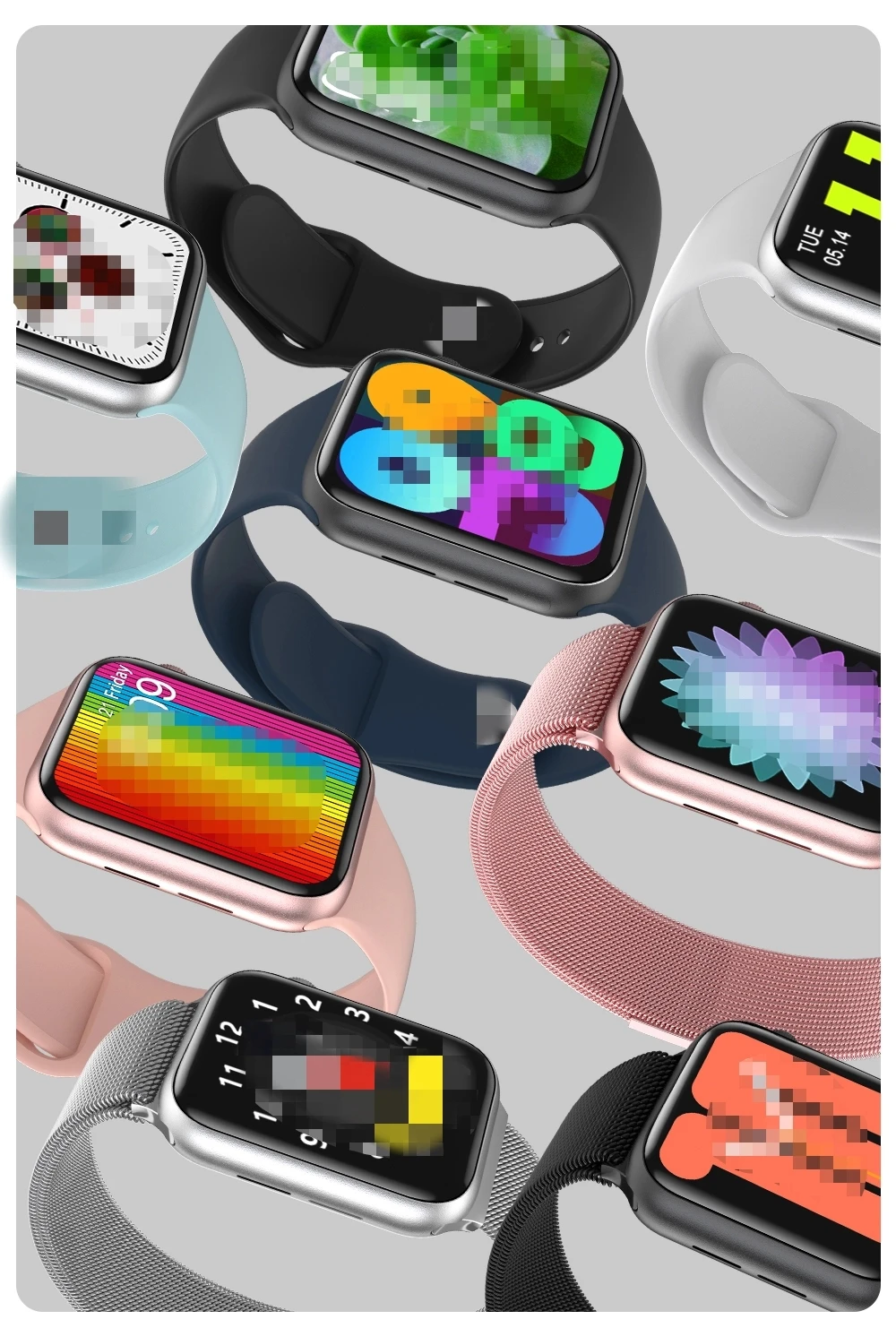 
2020 stone men jewelry shanghai e-ink imantado mujer low moq wrist glass smart watch smartwatch reloj bracelet 