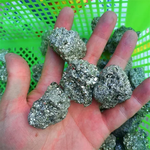 spiritual products crystals specimens healing rough stones gold sheen natural pyrite cluster raw gemstones for Decor