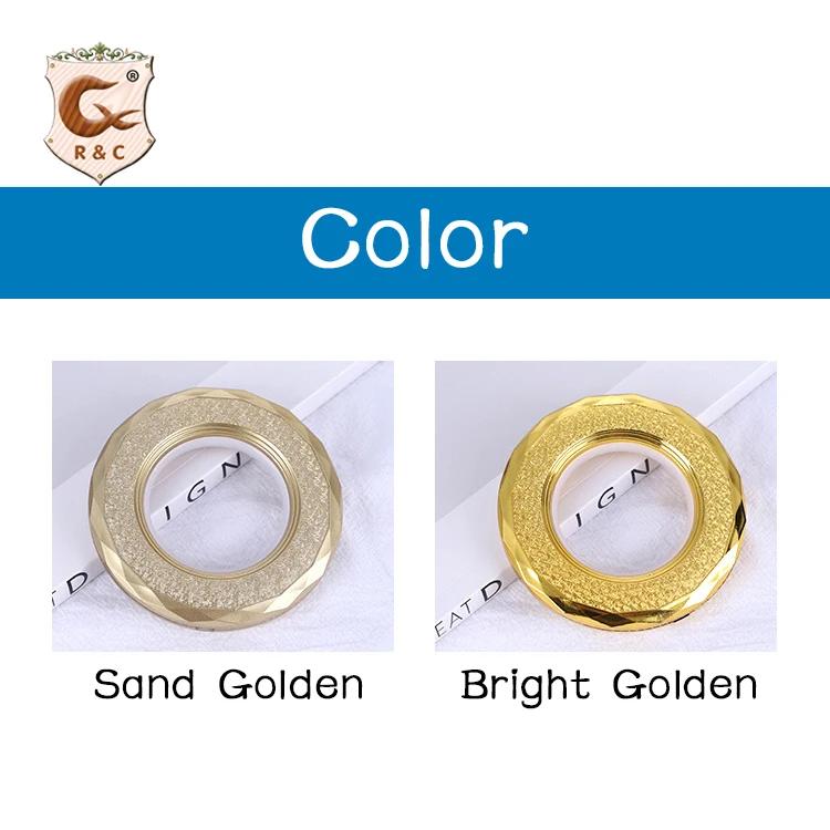  Hot Sale Curtain PP Plastic Diamond Rings Home Decor Fancy Colorful Grommet Eyelet Accessories