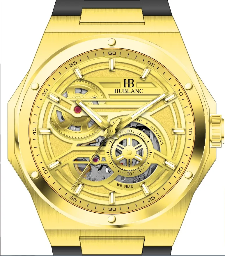 Free Shipping One Buyer Factory Price Mechanical Movement Luxury Design Automatic Watch Waterproof For Man