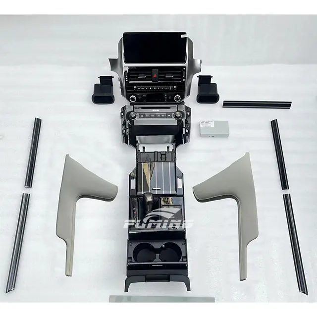 Lexus GX460 interior upgrade gear shift center console modification dashboard large screen installation interior panel