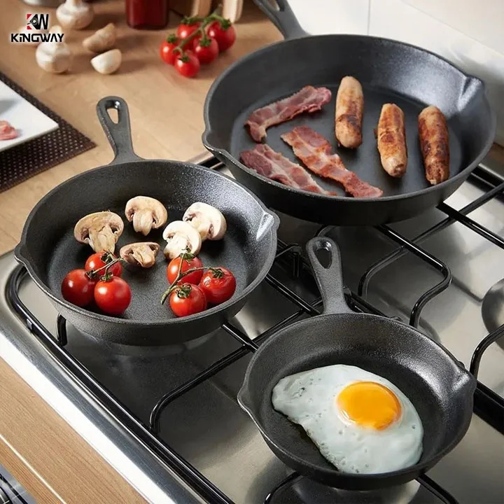 Frying Mini Fry Pan Kitchen Utensils Cast Iron Non-stick Cookware Set