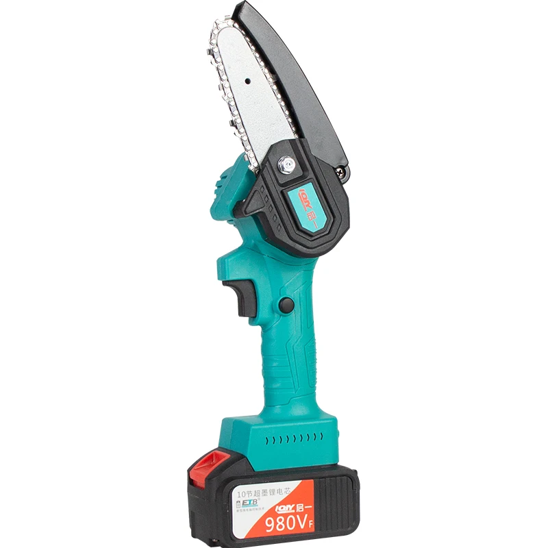 Lithium Chainsaw Handheld Wood Cutting Garden Pruning Rechargeable Portable Chain Saw