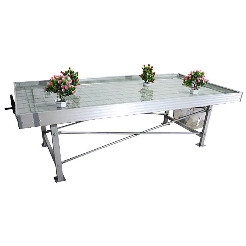 Agricultural 4X8 Soilless Culture Seeding Hydroponic Ebb And Flow Rolling Bench Grow Table For Sale