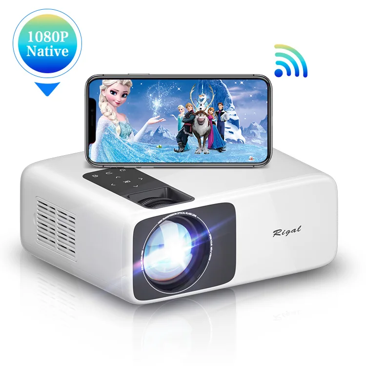 Rigal RD881 Wi-Fi Android 9 0 родной 1920*1080 проектор верхнего расположения Smart 4K для офисного использования домашнего