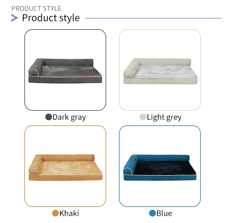 OEM Large soft plush Calming  pillow Foam Sponge orthopedic orthopedic Pet supplies dog cat bed mat sofa