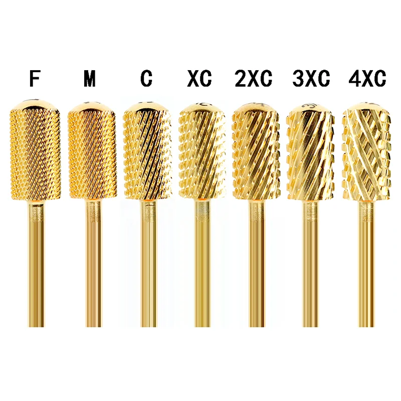 Золотое сверло для ногтей из вольфрамовой стали карбида 3/32