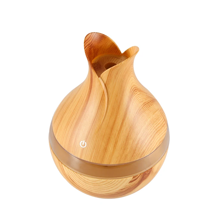 300ml USB Essential Oil Ultrasonic Air Humidifier Wood Grain LED Lights aroma diffuser for home