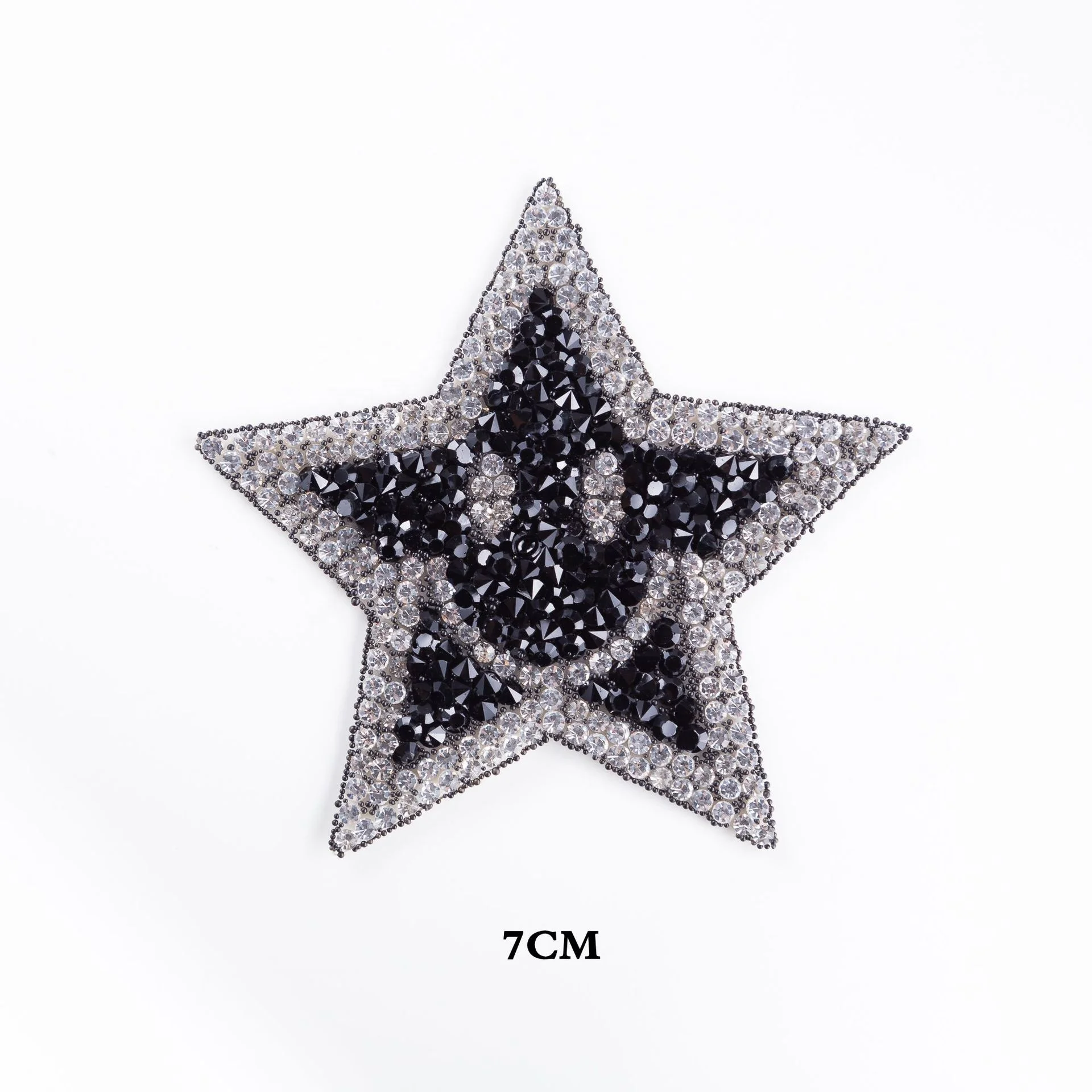 Hot sale Resin Stone Star Design Iron On Shiny Rhinestone Sequin Patches back Rhinestone Motif For Clothes