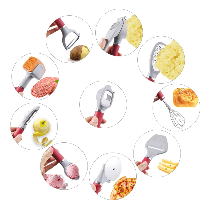 New design gadgets 2022 kitchen cooking utensils small kitchen gadgets accessories with non-slip soft touch handle