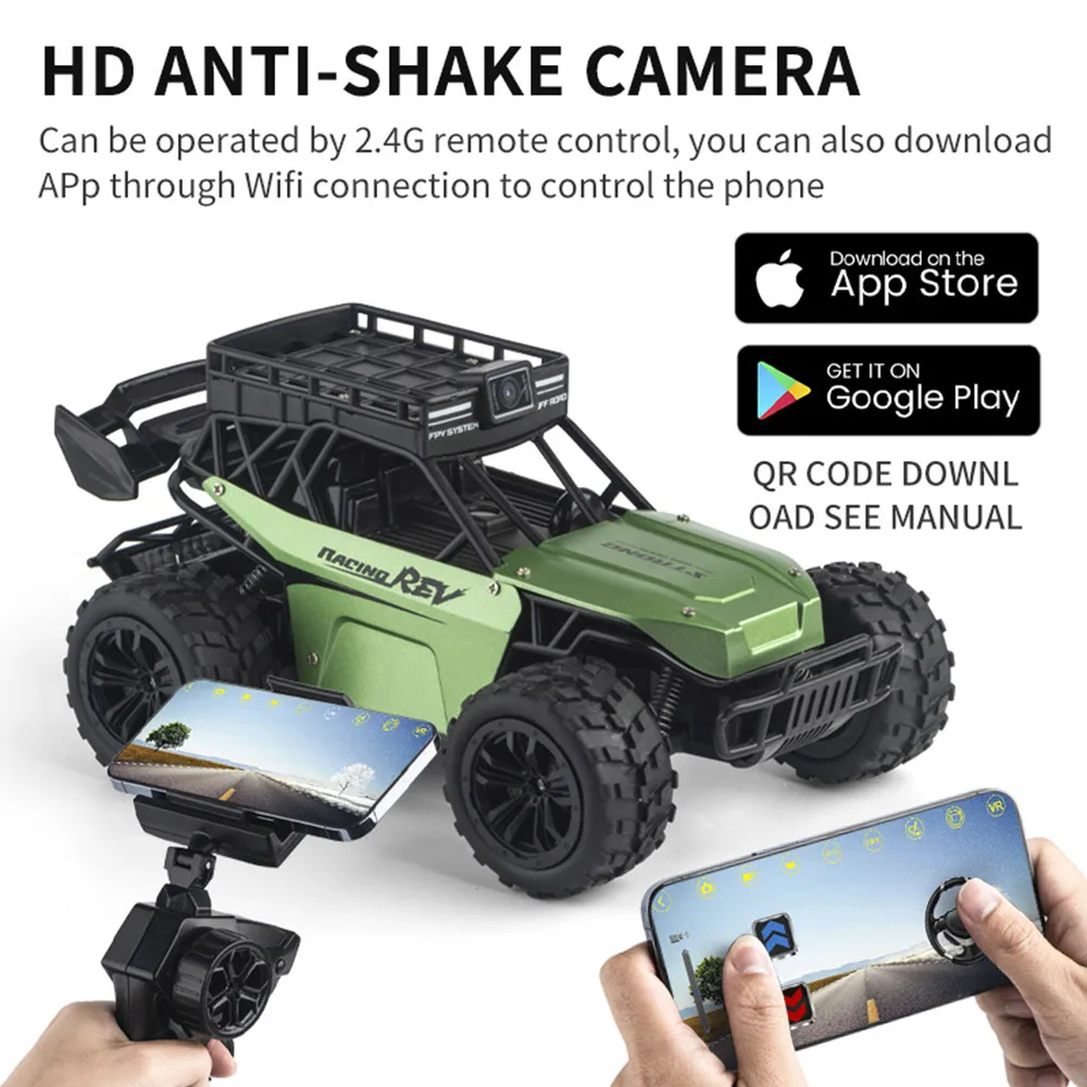 1/16 Fast RC Car 5G WIFI FPV Long Range Real-Time Two-Way Voice Dialogue Remote Control Car With 1080P WIFI Camera
