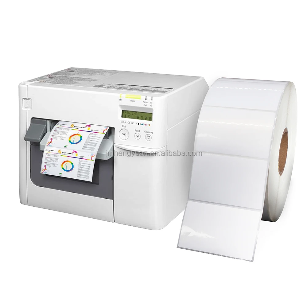 Custom Size Inkjet High Gloss Label White Inkjet Label PP Inkjet Paper Label Roll for afinia I801