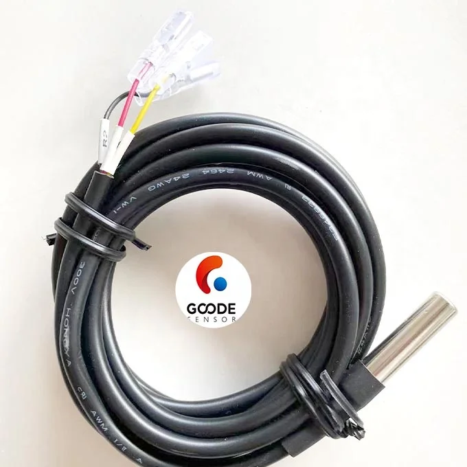 Silicone Cable Waterproof PT100 RTD Temperature Sensor