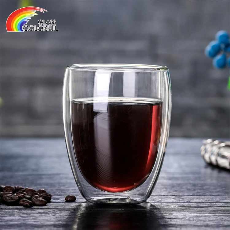 Кружки из боросиликатного стекла высокого качества с двойными стенками 250/350/450/500 мл прозрачная чашка для кофе/чая хорошее качество вина/стекла