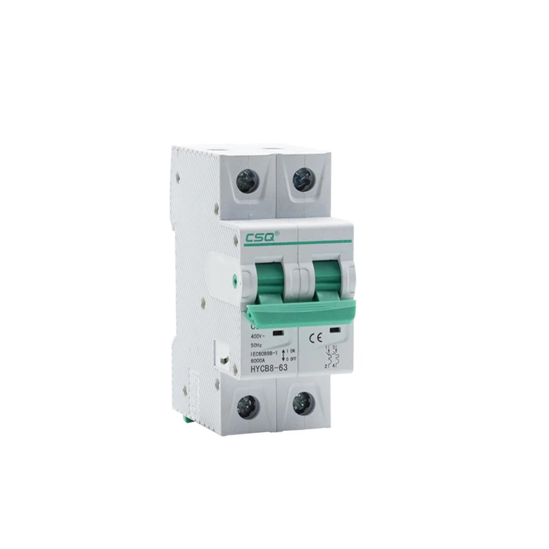 CSQ HYCB8-63 Din Rail 3 Phase Miniature Circuit Breaker 1p 60a 2p-4a Breakers