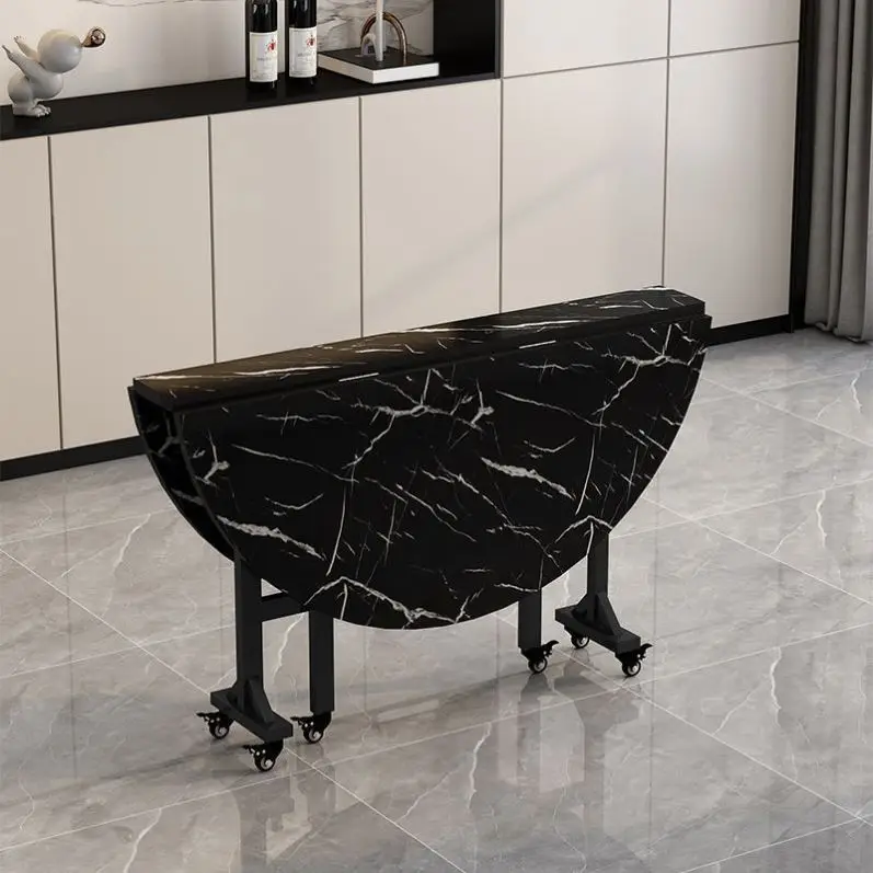 Hotel Luxury Modern Dining Corner Center Table Living Room Furniture Round Tempered clear Bent Wood Curved Foldable Tables