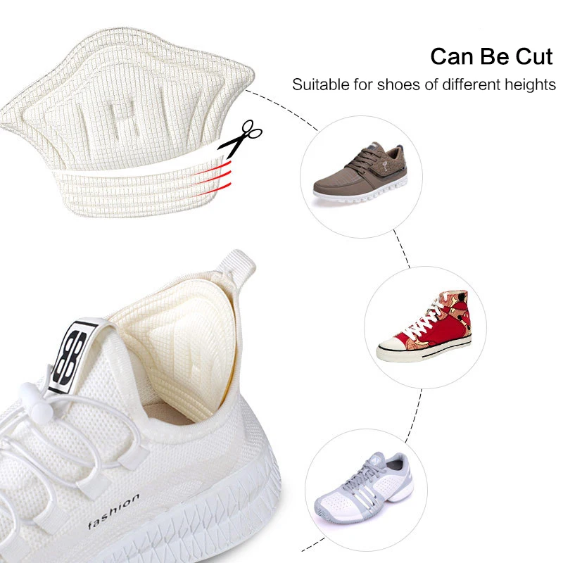 Bosin Foam Pain Relief Adhesive Paper Self Reduce Friction Force High Heel Inserts Pad Heel Cushion Shoe Insoles Stickers