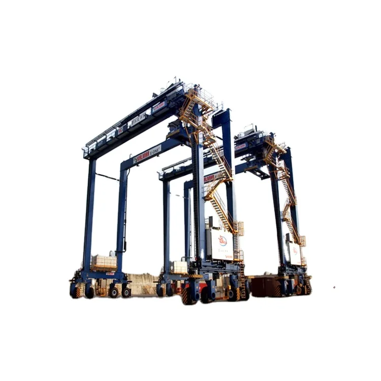 High Quality Mobile 30 ton 50 ton Rubber Tyre Container Gantry Crane