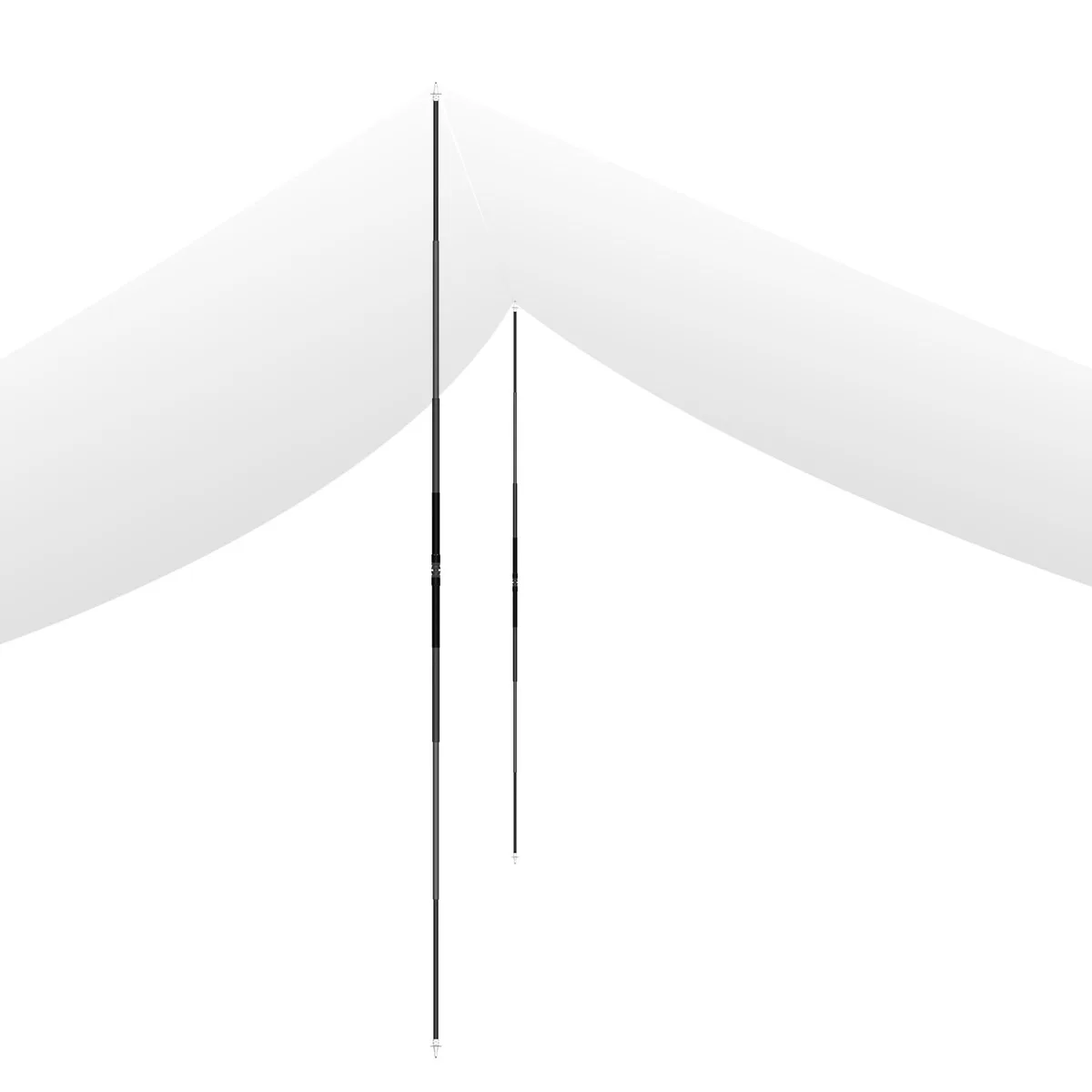 High Strength Telescopic Carbon Fiber Tent Pole Camping Portable Carbon Fiber Telescopic Poles