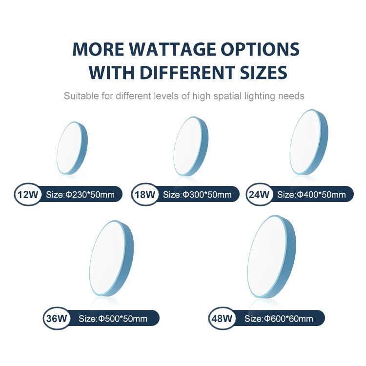 VACE Dubai Lamp 60X60 Suspended Panels Round 60Cm Ceiling Mounted Blue Led Panel Lights