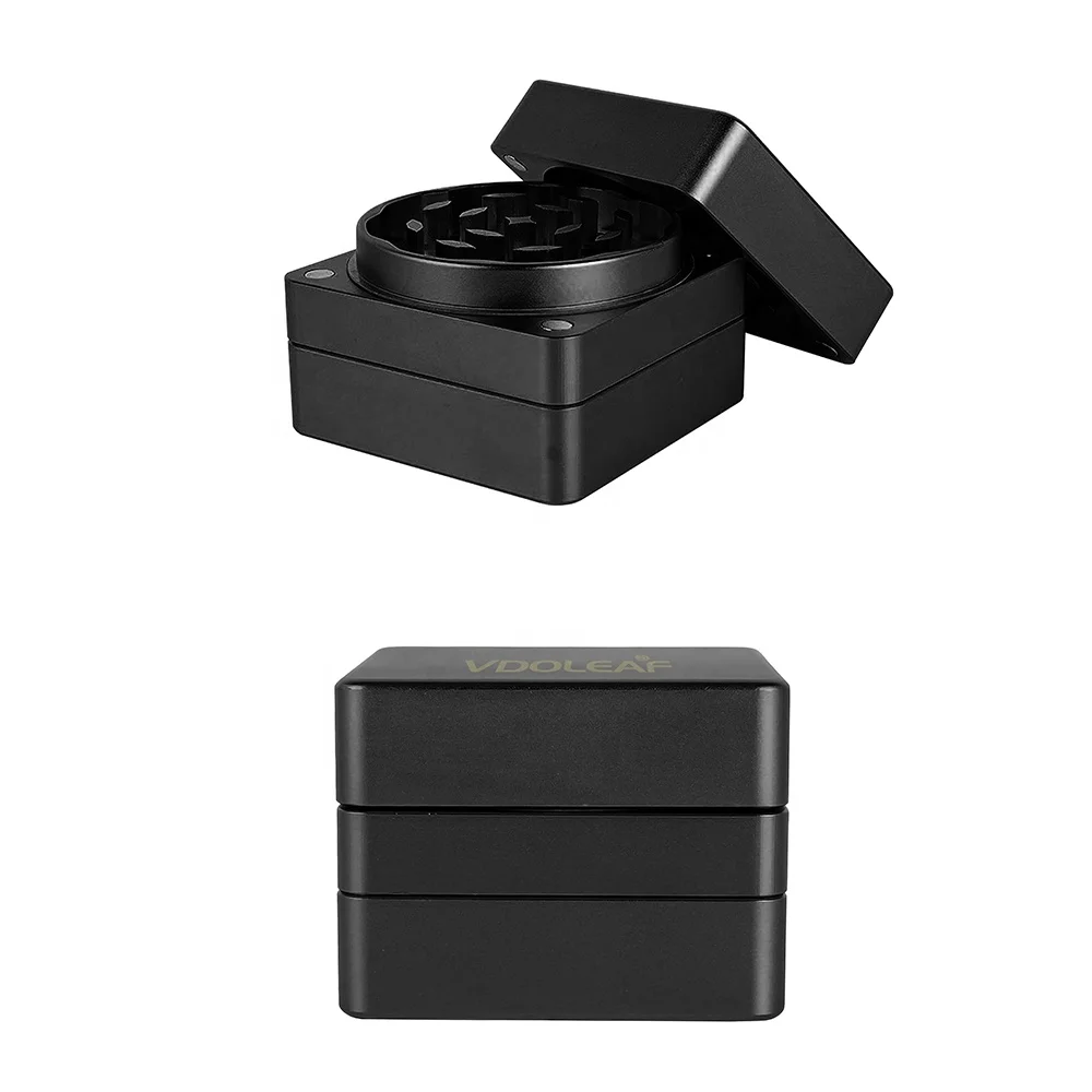 3 Layers Shredder Herb Grinder 3 Piece Medium Superior Grip and Aluminium Custom Logo