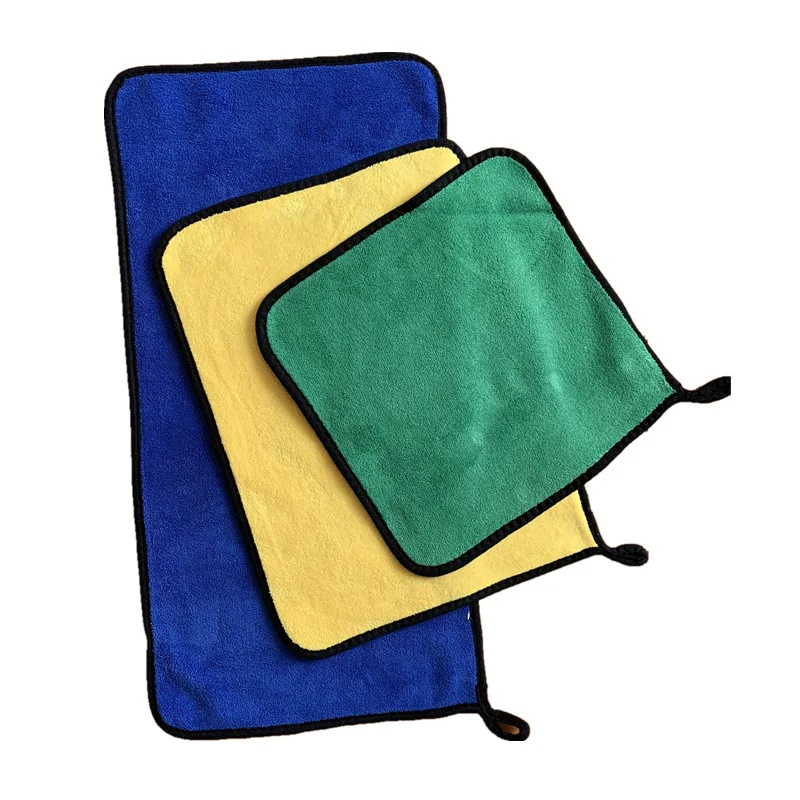 Double Side Coral Fleece Microfiber Cloth Micro Fiber Cloth Microfiber Towel Cleaning Cloth Washing Towel For Car  and house