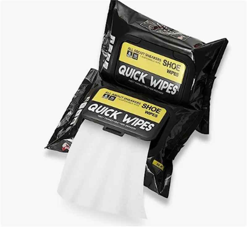 Wholesale High Quality sneaker 10pcs Per Pack Disposable Home use Stain Dust Remover shoe Cleansing Wet Wipes
