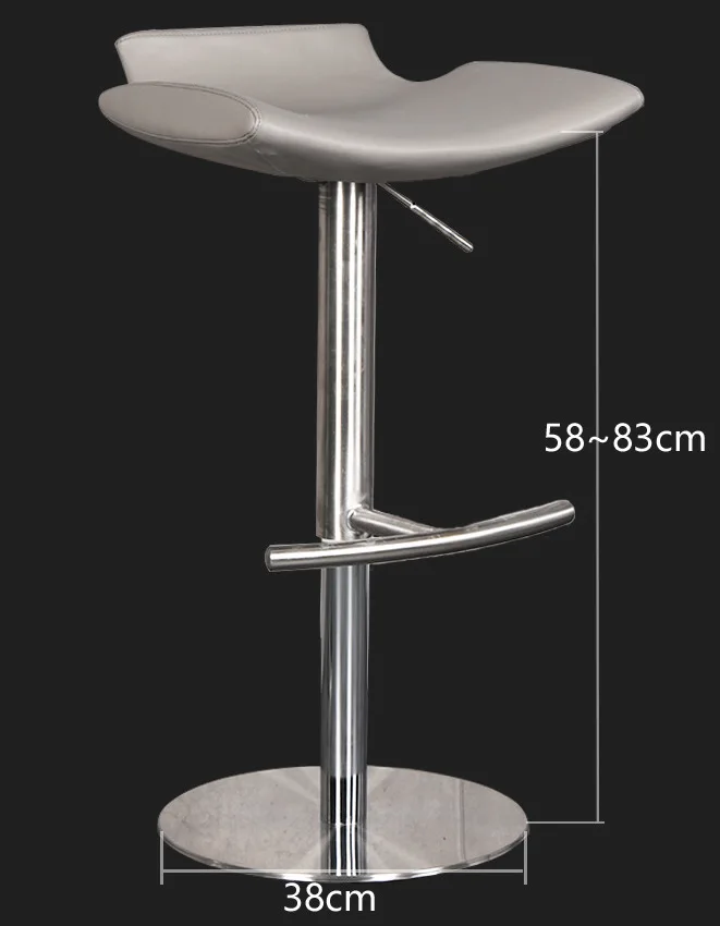micro fiber leather gas lift bar stool rotate furniture high bar counter stools modern swivel adjustable armless barstools
