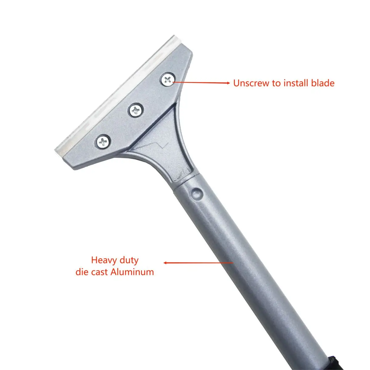 RX0106 Steel Blade fixed Blades 12' length metal handle rubber grip hard stain removal cleaning tool professional yard scraper