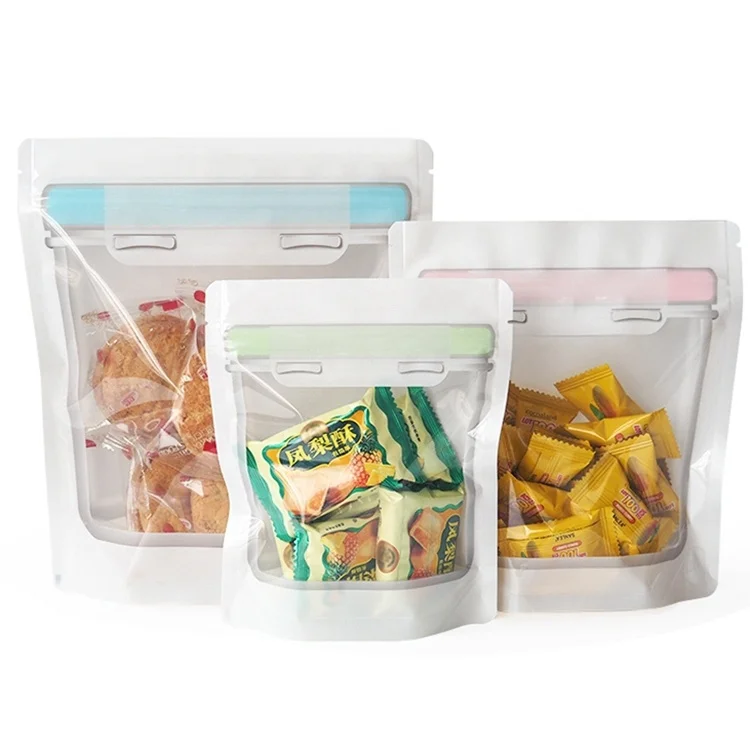 Multi Design Plastic Resealable Ziplock Bottle Shaped Stand Up Pouch Packaging Doypack Food Snack Storage Mason Jar Zipper Bag