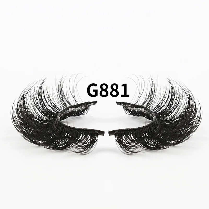 8 Pairs DD Curl False Eyelashes Natural Fluffy 3d Mink Eyelash Extension Makeup Dramatic Mink Lashes qingdao eyelashes