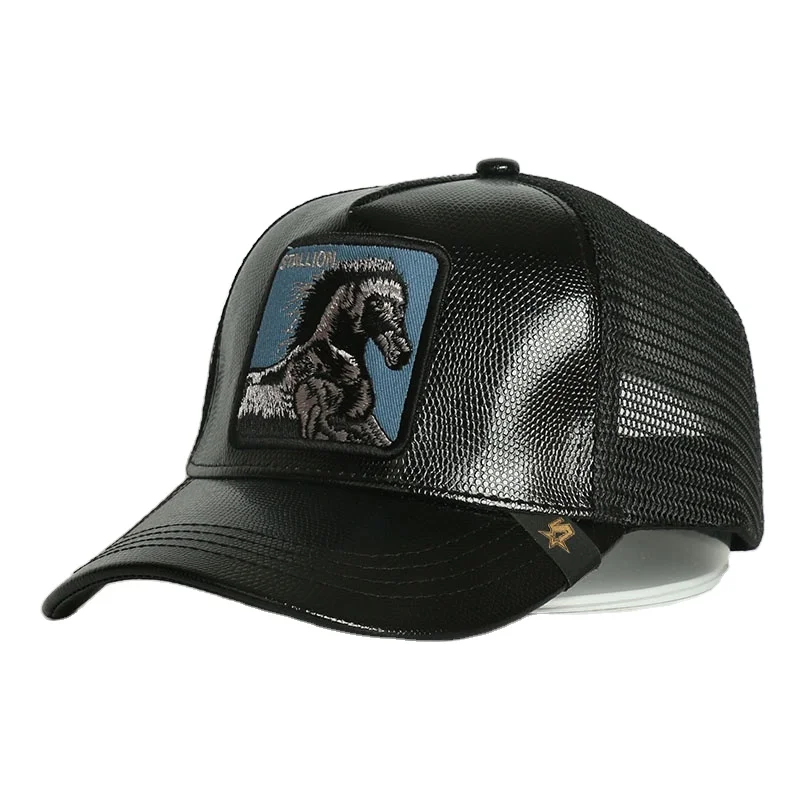 Спортивные шапки Gorras De солнца мужчин хлопок Создай свой собственный вышивка на заказ с логотипом в виде лошади от Кепка-тракер кепок
