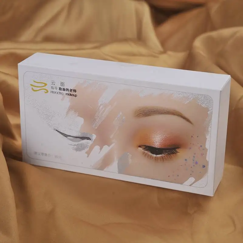 Reusable 5D Cosmetic Practice Face Makeup Mannequin Silicone Practice For Eye Eyebrow Eyeshadow Makeup Practice Training