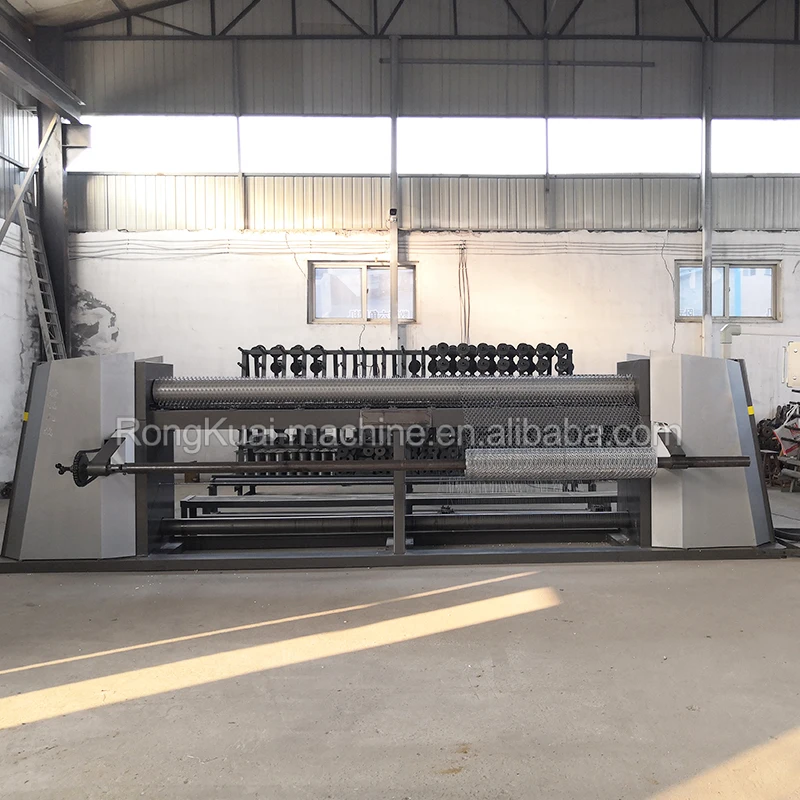 Reverse twist hexagonal wire mesh gabion weaving machine