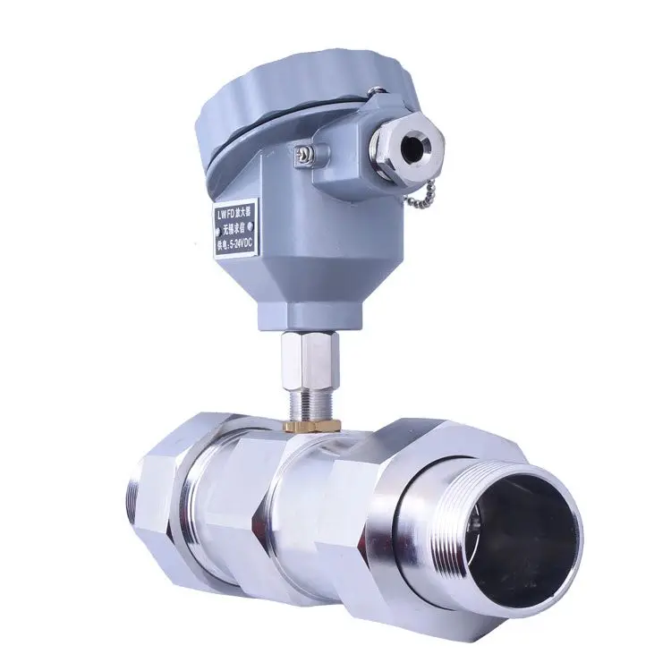 Digital thread screw turbine flowmeter turbine 4-20ma thread type turbine flow meter DN25 price