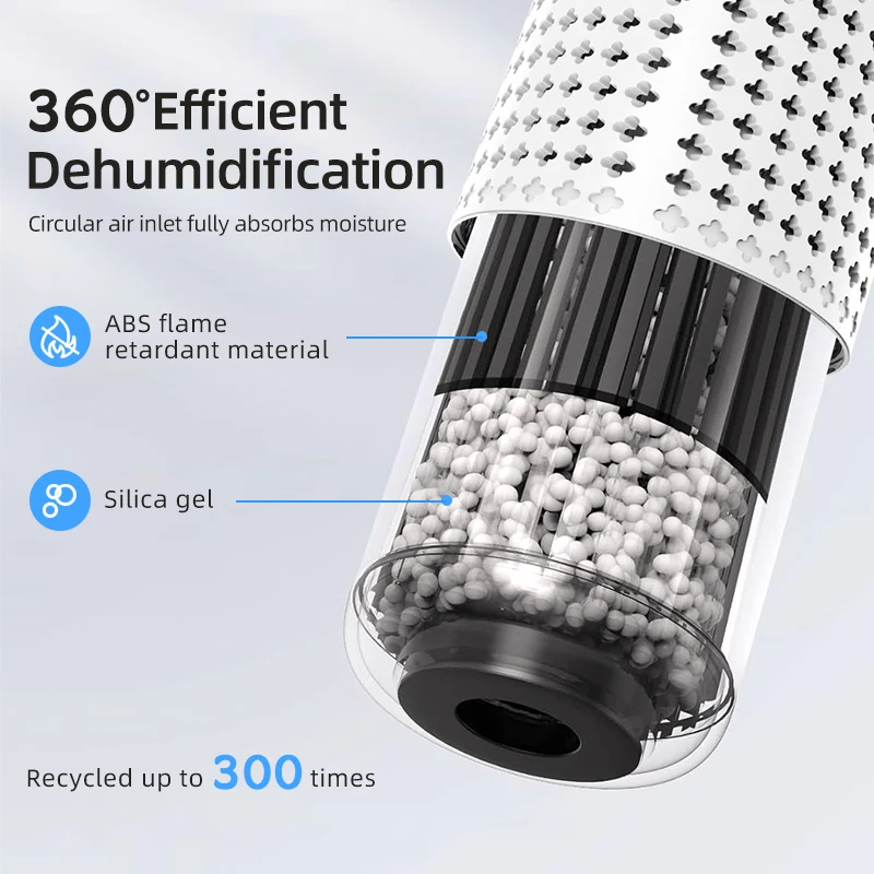 Compact Lightweight Portable Silica Gel Reusable Moisture Absorber Dehumidifier