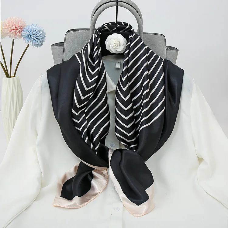 Luxurious Silk Polyester Extra Large Square Scarf Shawl Wrap For Women  For Evening Dresses