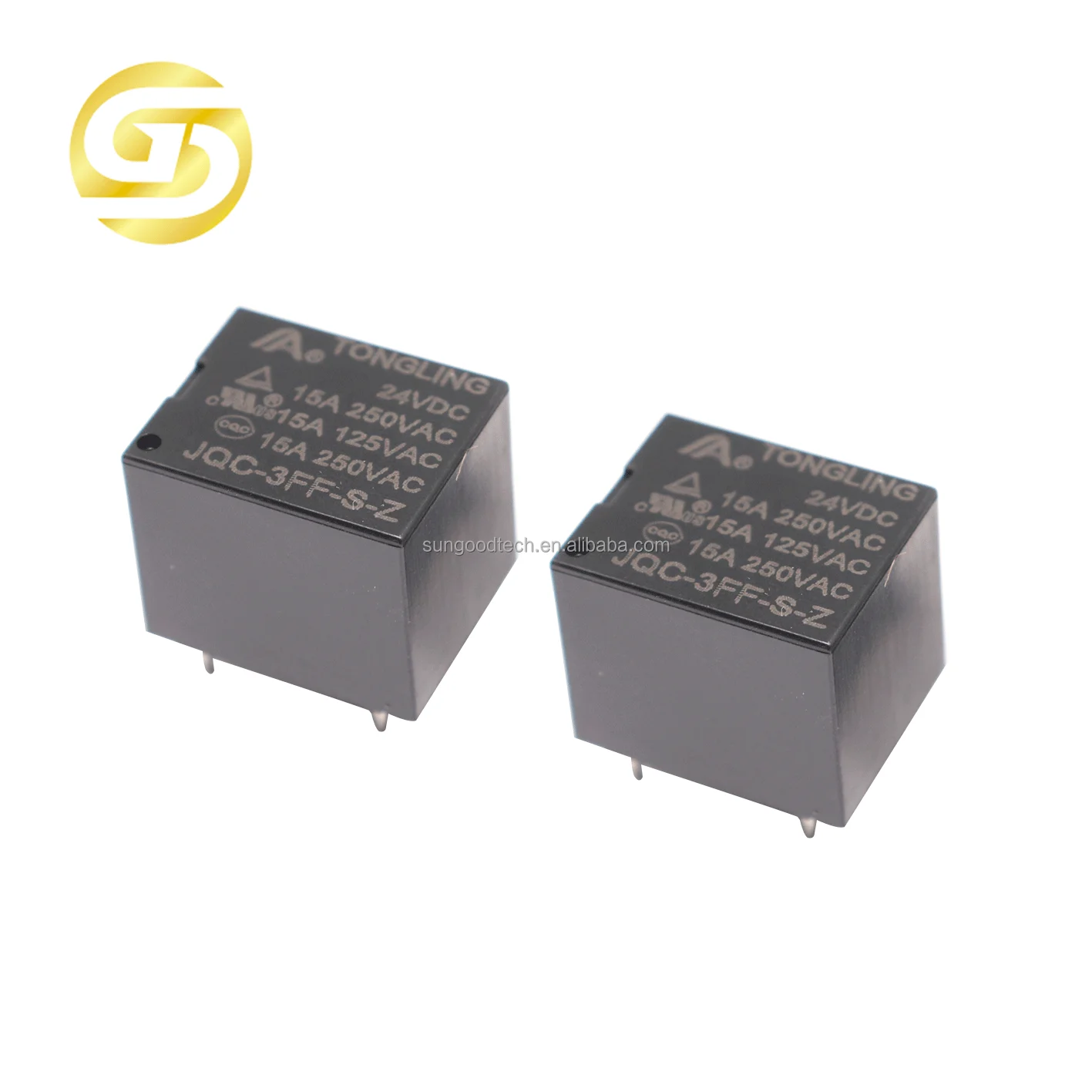 New and Original TONGLING Relay JQC-3FF-S-Z 24V 24VDC 5-PIN15A/250VAC 15A/125VAC