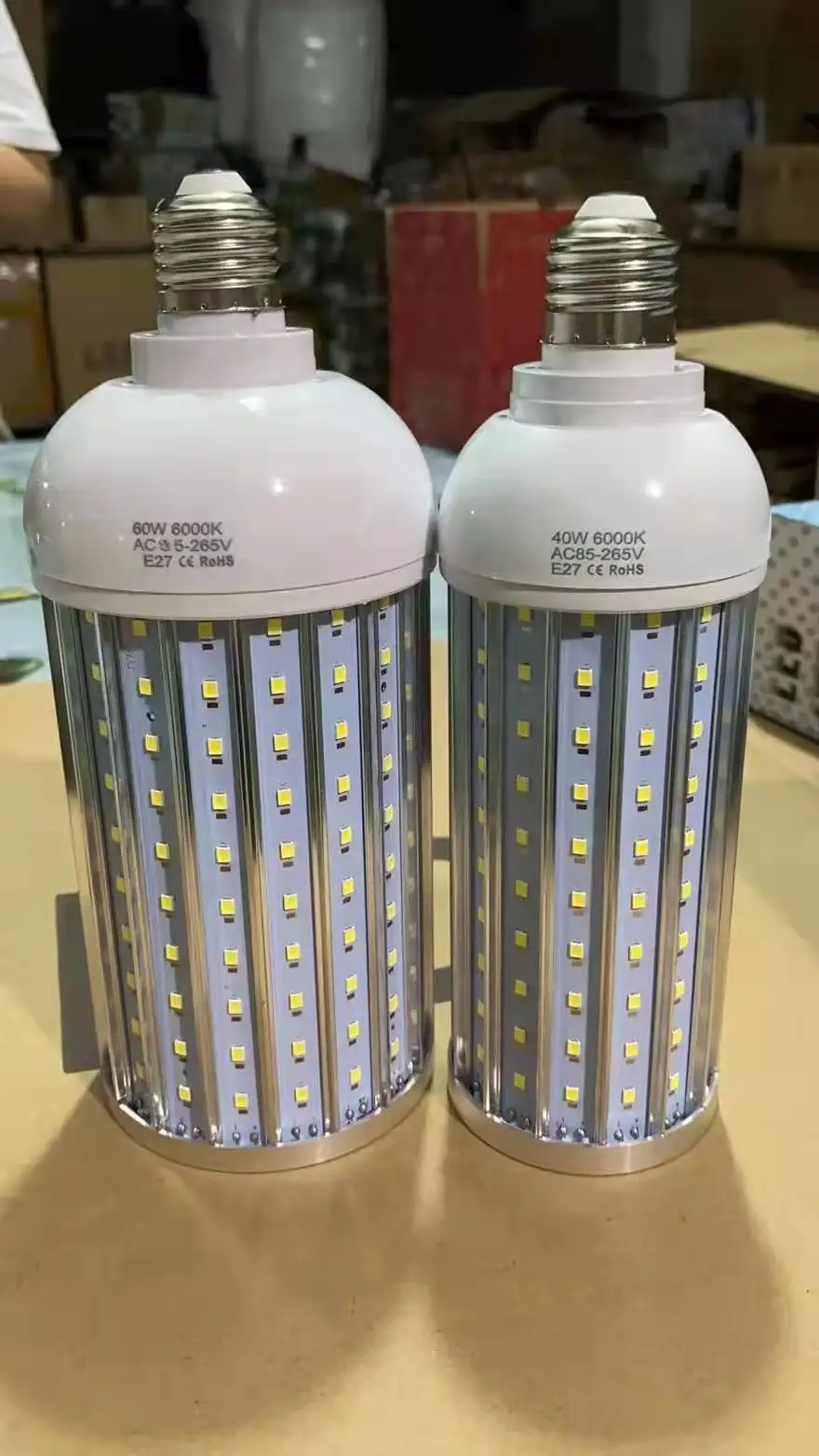 2022 LED Corn Bulb E27 Light COB IP68 Waterproof 30W 40W 50W E27  LED Lighting Corn Lamp