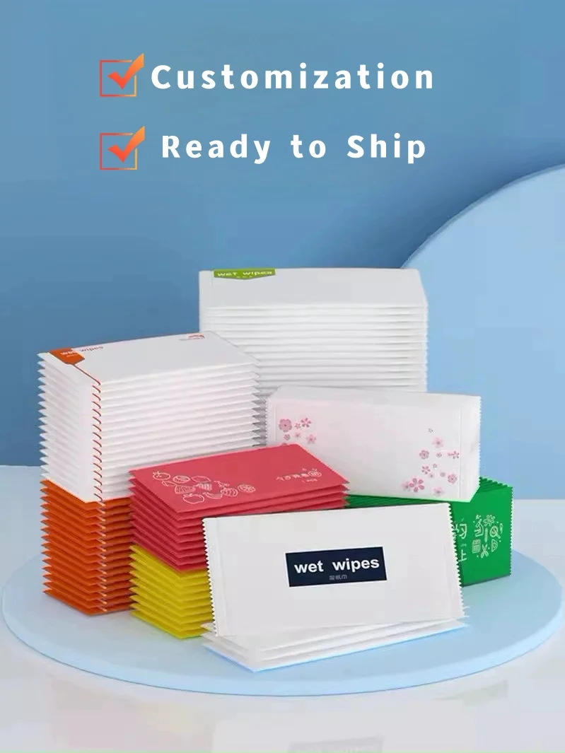 OEM Custom Logo individually wrapped wet wipes moist towelette wet tissue
