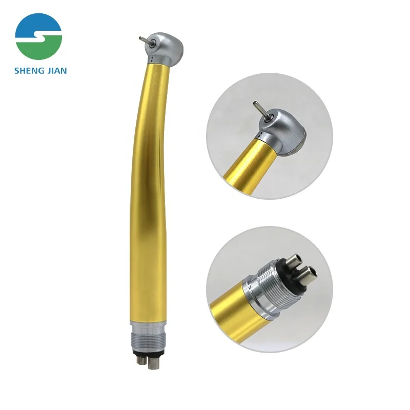 Dental Handpiece Push Button 2/4 Holes Air Turbine Colorful High Speed Dental Handpieces