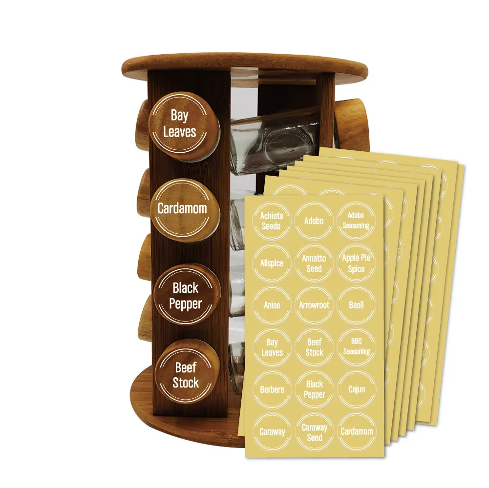 herbs season organizing preprinted waterproof sticker hand soap bottle jars private bathroom label for storage bins containers