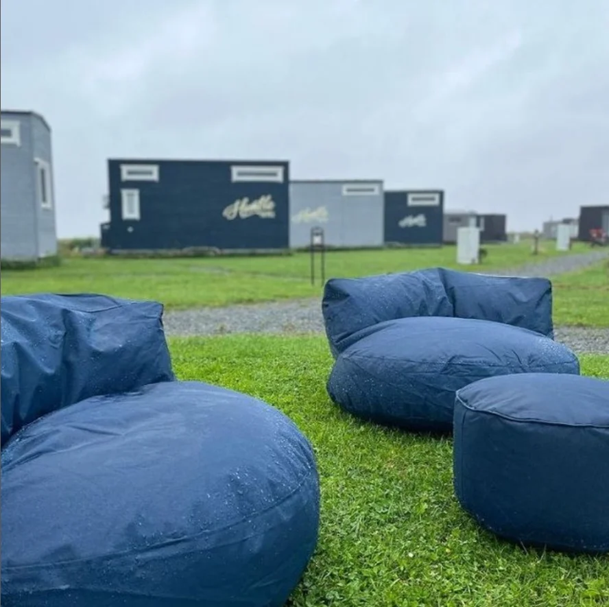 Luckysac Round Big Beanbag Chair Wholesale Indoor Outdoor Waterproof Beanbag puff Lounge