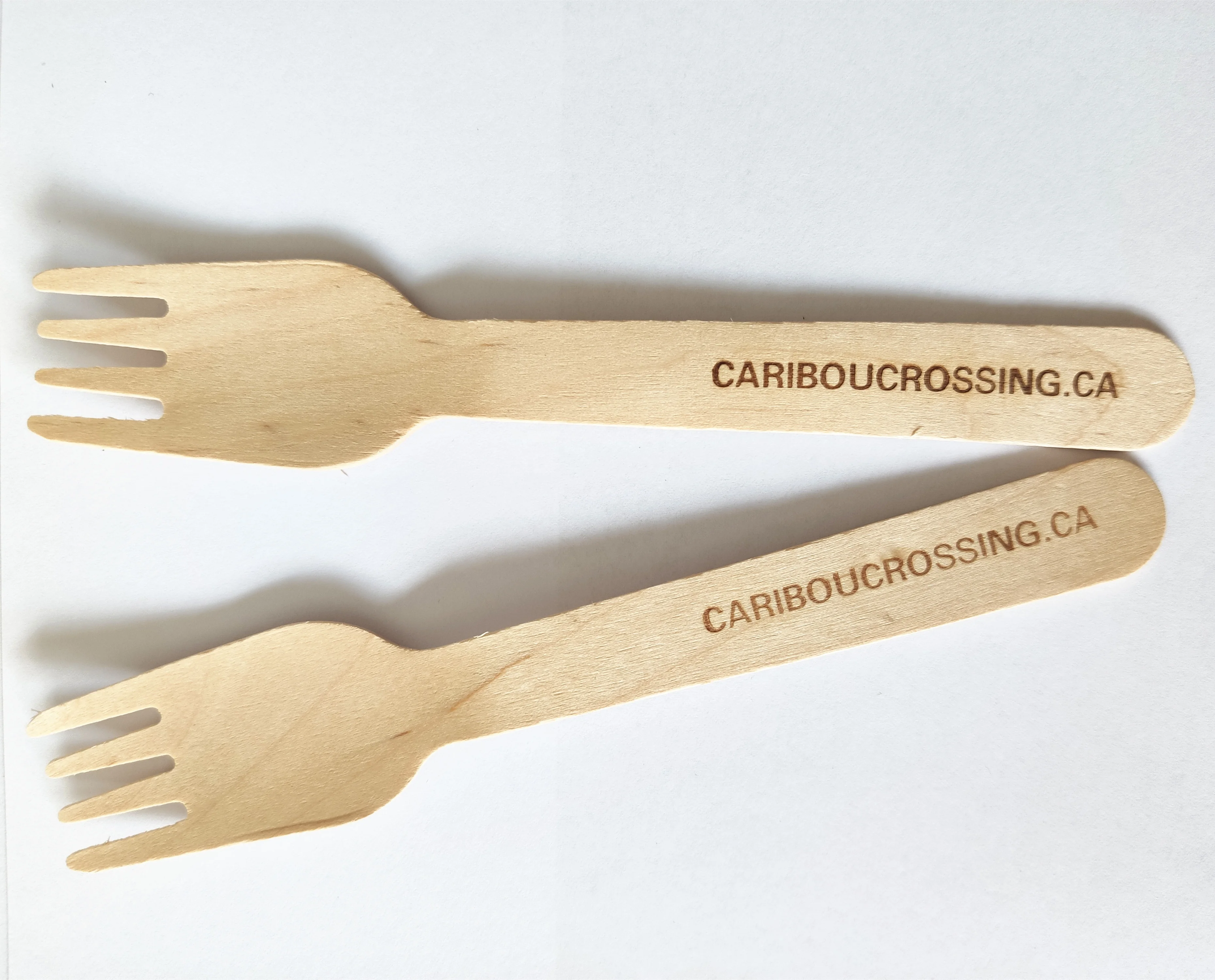 Customized Branding Disposable Wooden Fork / Spoon / Knife