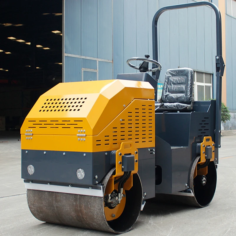 1 ton seat roller double wheel vibration small press hydraulic double drive large displacement pump [Source factory]