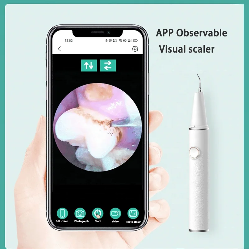 2022 Hot Selling 3 Gear Dental Portable Electronic Ultrasonic Sonic Visual Teeth Whitening For Tartar Remover