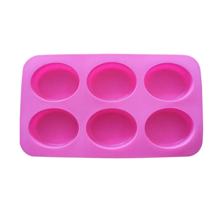 Custom 6 cavity 3d Baby rectangular diy Made Hand Oval 100% soap silicone mold for soap making