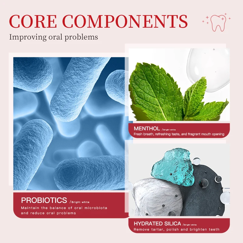 Oral Care Mint Refreshing Oral Toothpaste Whitening Teeth Organic Pearl Basic Cleaning Toothpaste