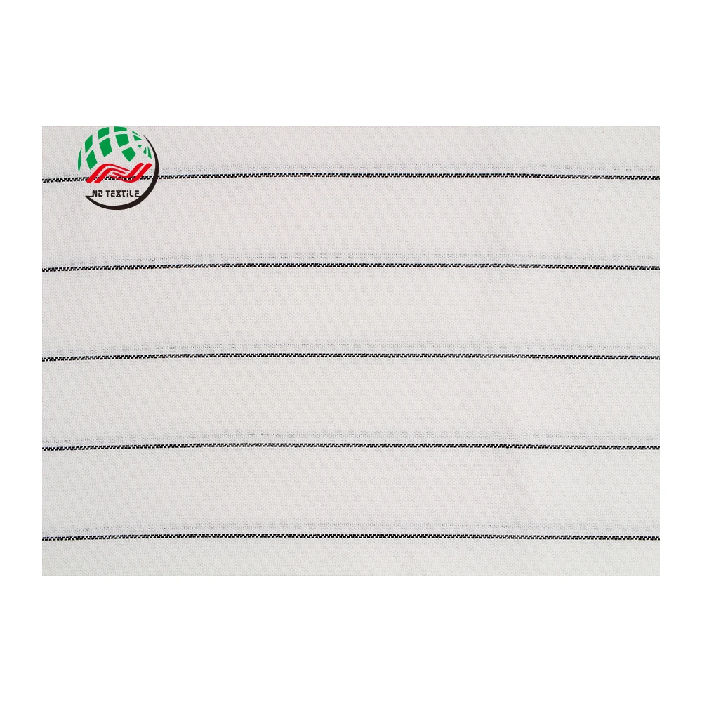 Wholesale 113GSM 98% Polyester and 2% Rayon COMPOSITE STRIPES Fabric for Women Clothing FabricsZNO-09-001